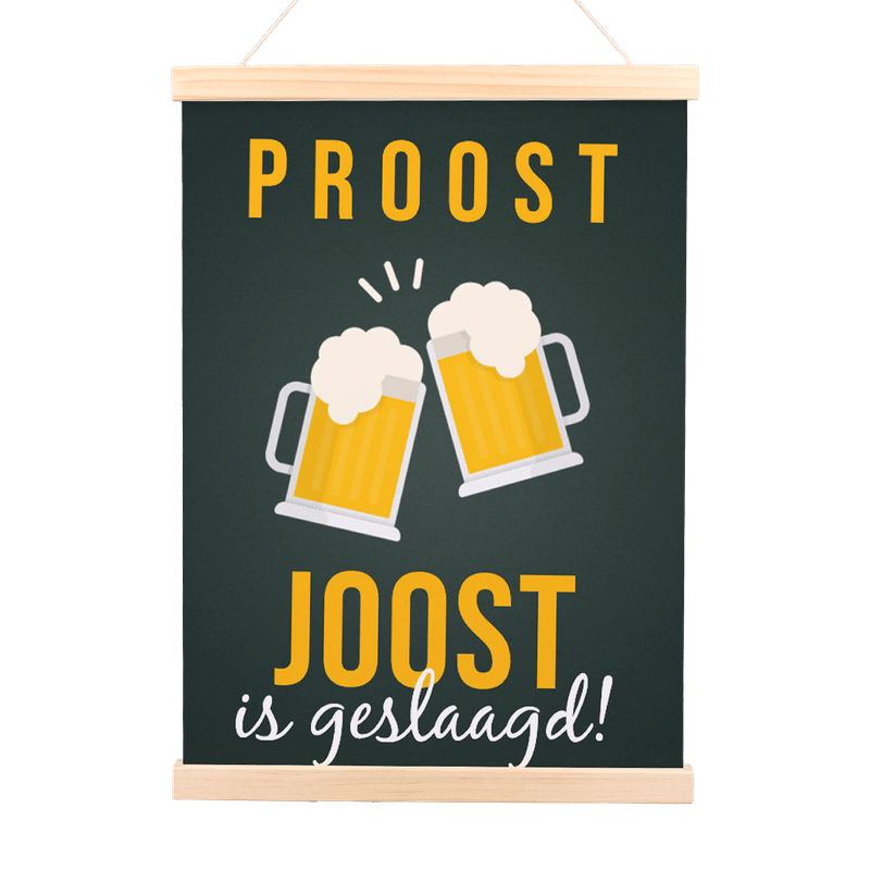 Gepersonaliseerde poster ‘Geslaagd’