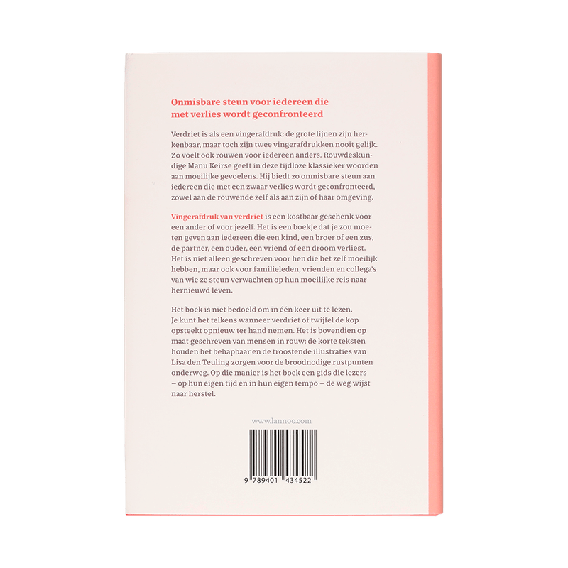 Vingerafdruk van verdriet boek