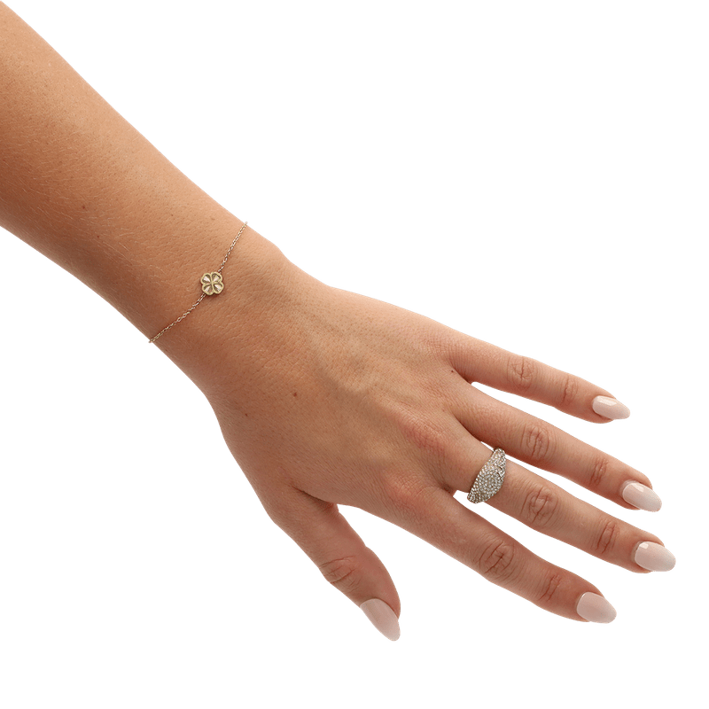 Armbandje ‘klavertje vier’ 