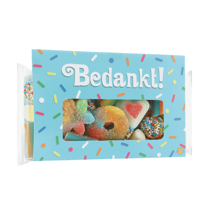 Snoepreep ‘Bedankt’ (150gr)