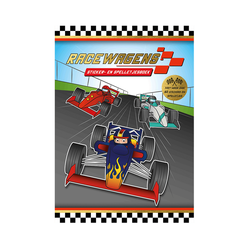 Sticker- en spelletjesboek racewagens