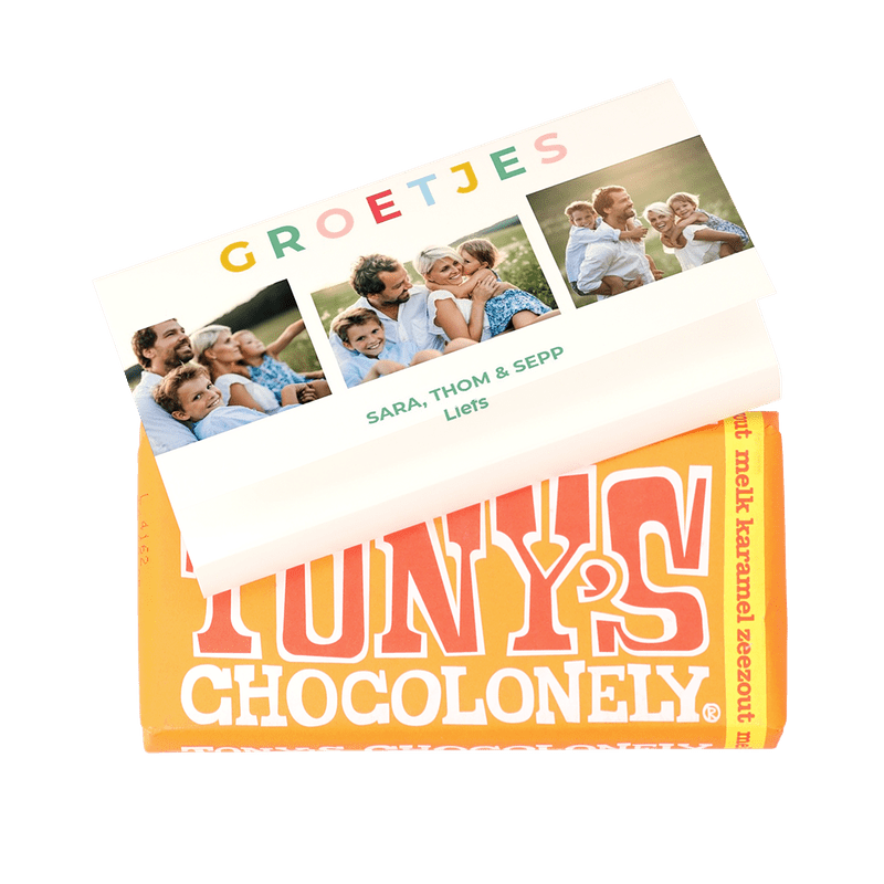 Tony’s Chocolonely personaliseren