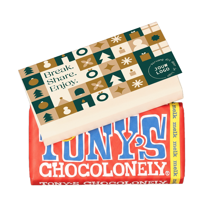 Tony’s Chocolonely kerst met logo