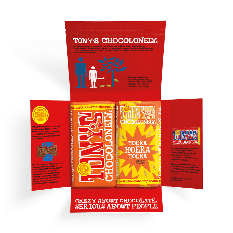 Tony’s Chocolonely cadeaupakket ‘Gefeli’