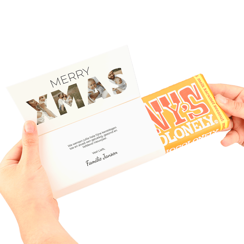 Tony’s Chocolonely kerst personaliseren
