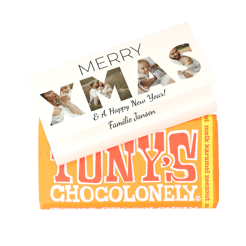 Tony’s Chocolonely kerst personaliseren