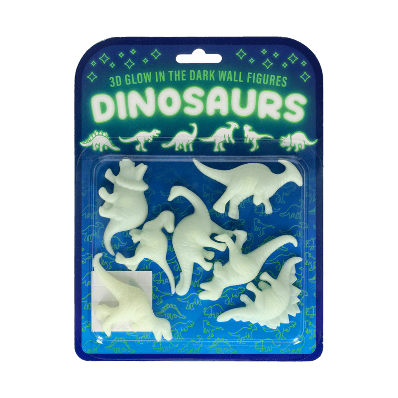 Glow in the dark stickers dino