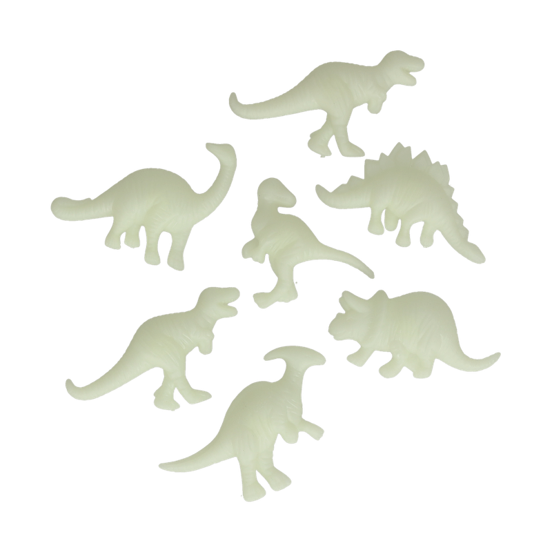 Glow in the dark stickers dino