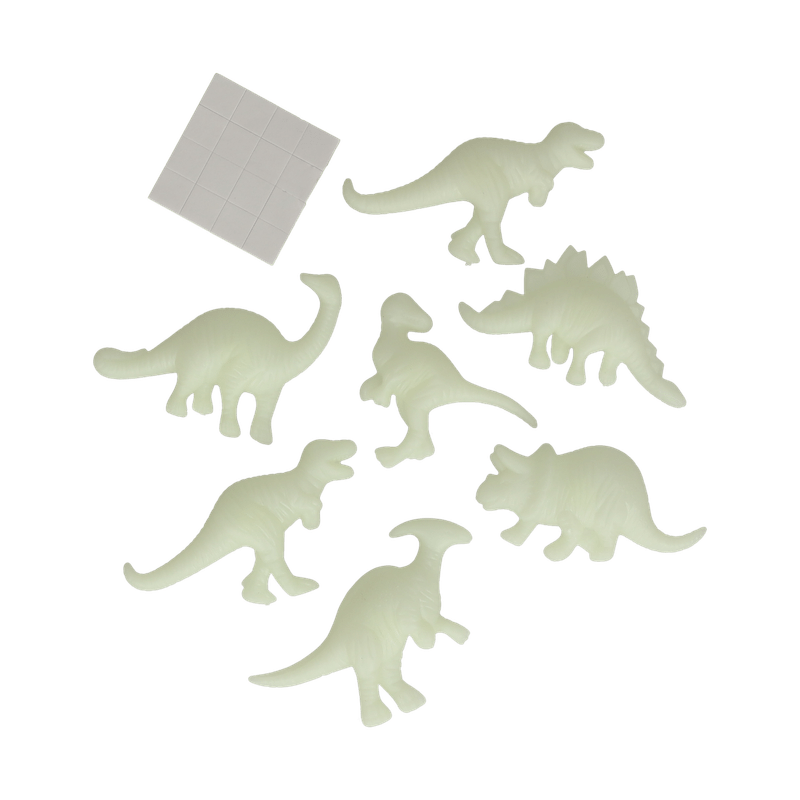 Glow in the dark stickers dino