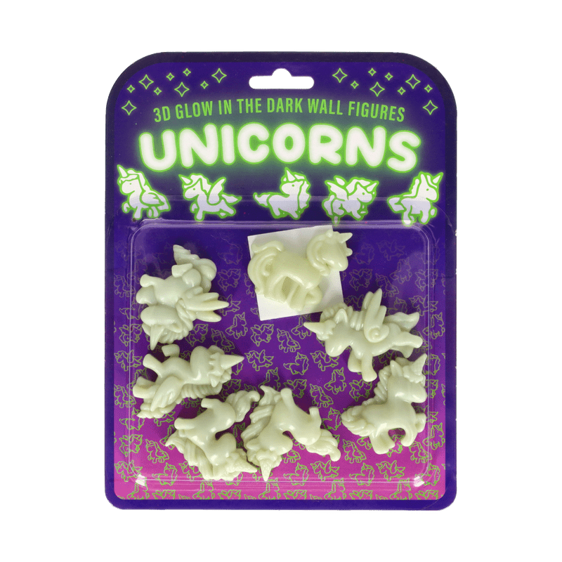 Glow in the dark stickers eenhoorn