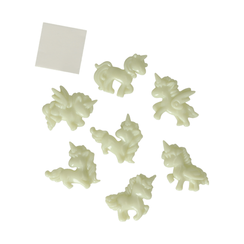 Glow in the dark stickers eenhoorn