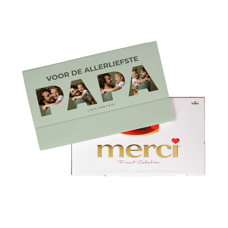 Gepersonaliseerde Vaderdag Merci (400g)
