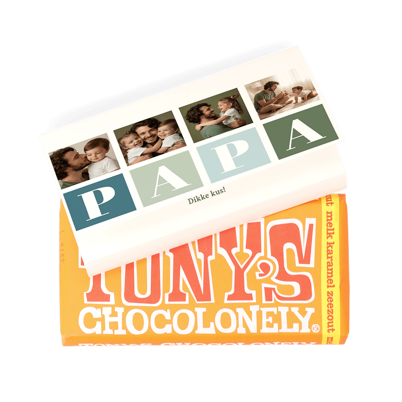Gepersonaliseerde Tony’s Chocolonely voor Vaderdag