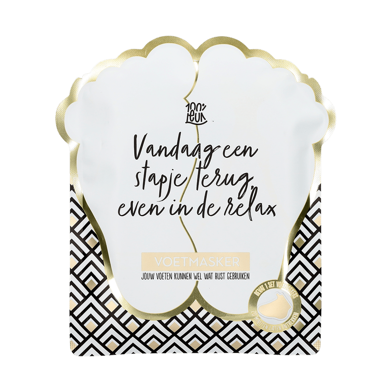 Voetenmasker ‘Stapje terug’
