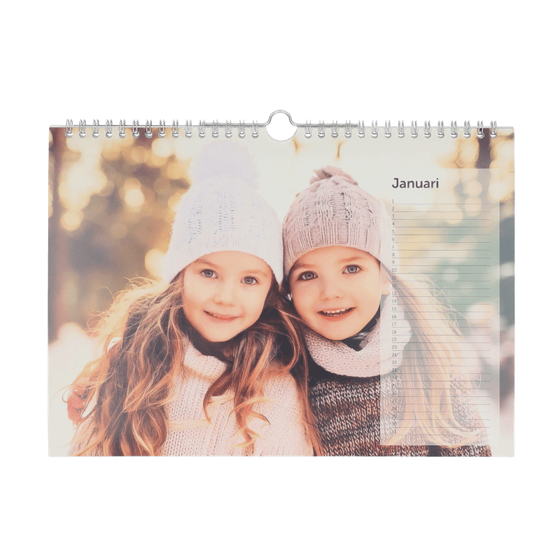 Gepersonaliseerde verjaardagskalender (liggend)