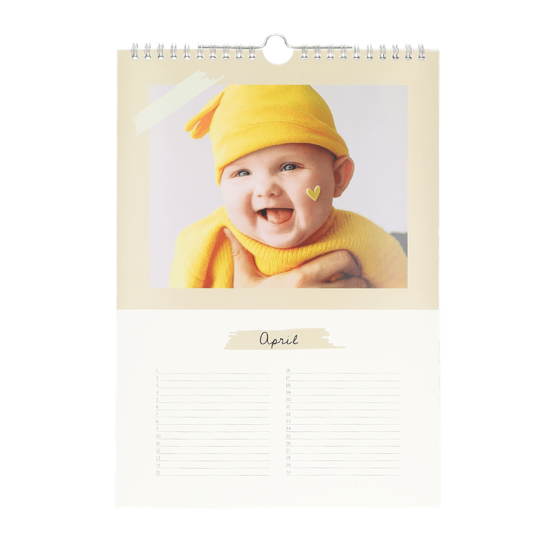 Gepersonaliseerde verjaardagskalender (staand)