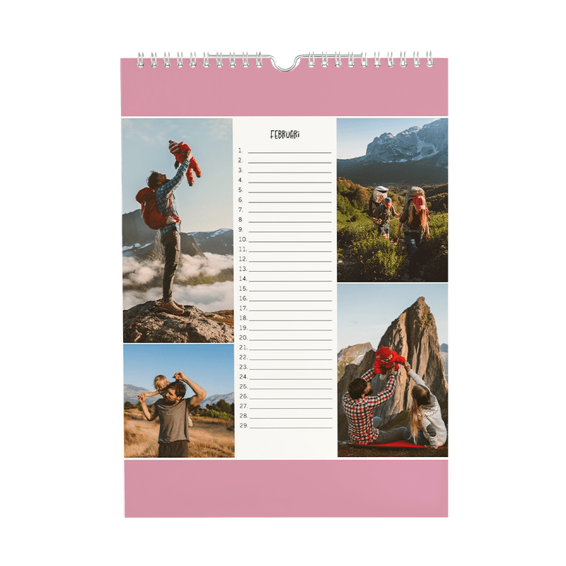 Gepersonaliseerde verjaardagskalender (staand)