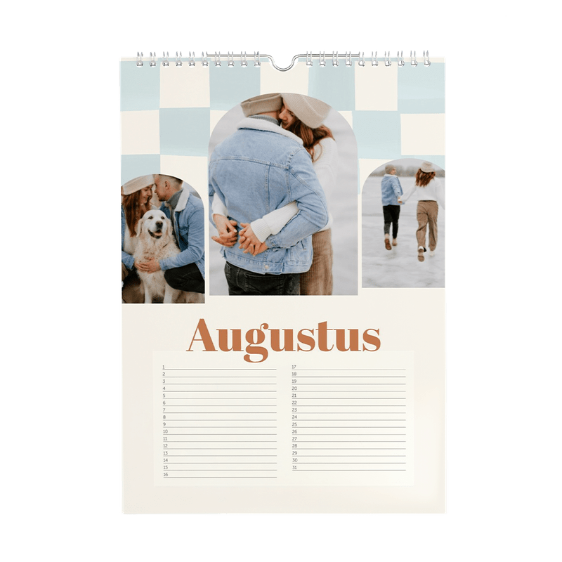 Gepersonaliseerde verjaardagskalender (staand)
