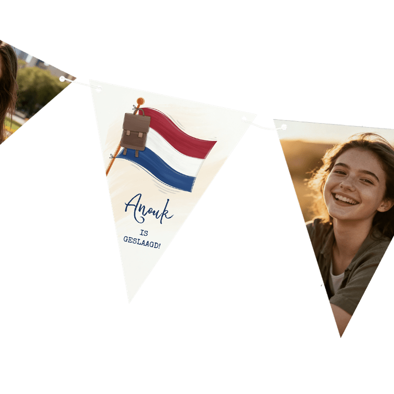 Geslaagd slinger met foto’s
