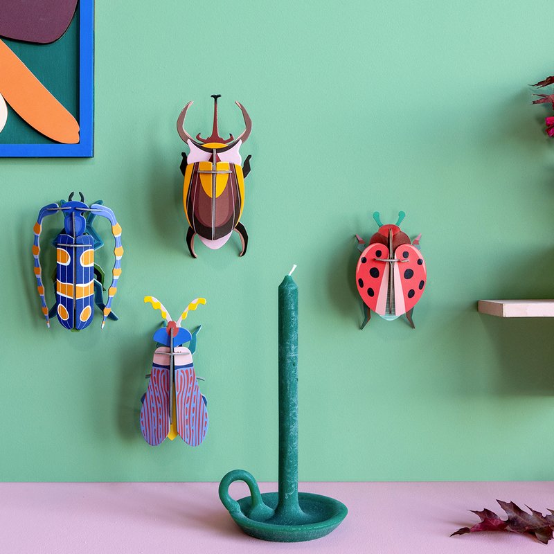 3D wanddecoratie lieveheersbeestje 