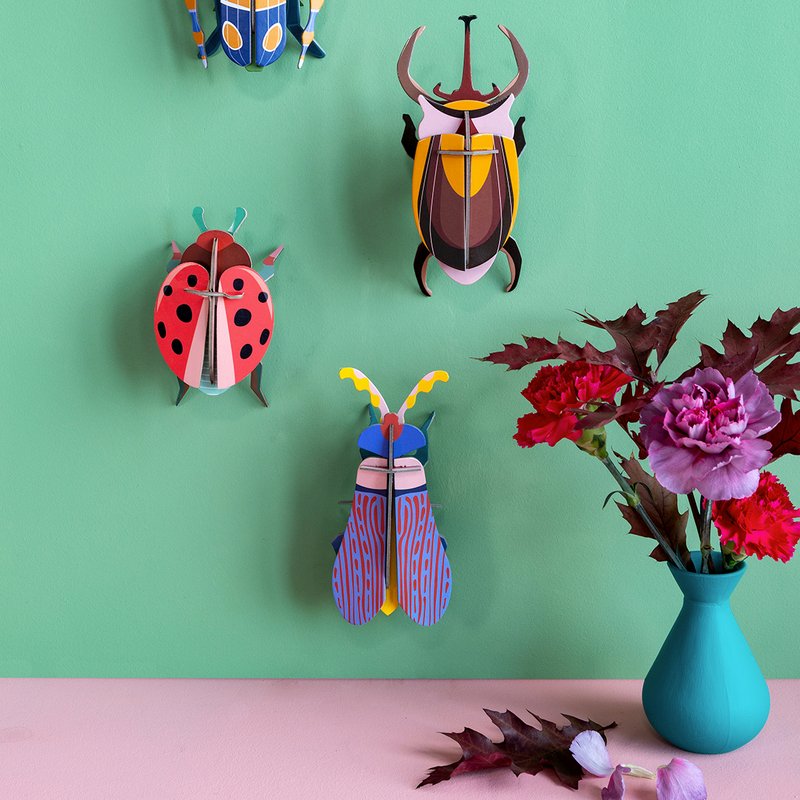 3D wanddecoratie lieveheersbeestje 