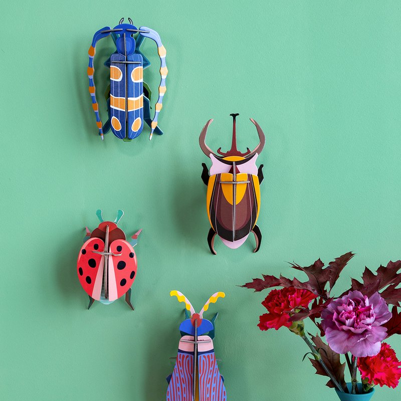 3D wanddecoratie kever 