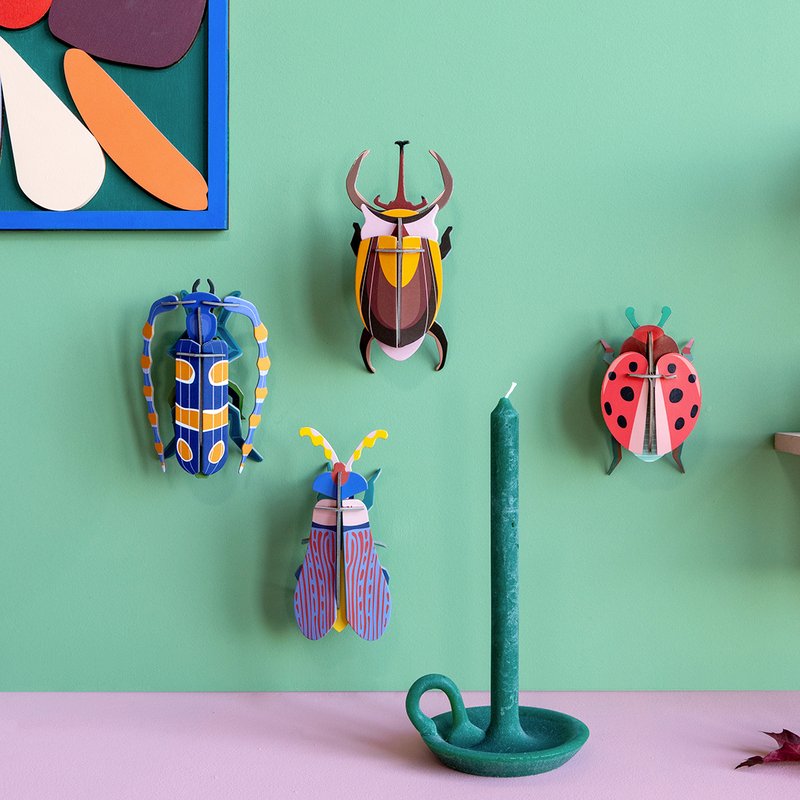 3D wanddecoratie kever 