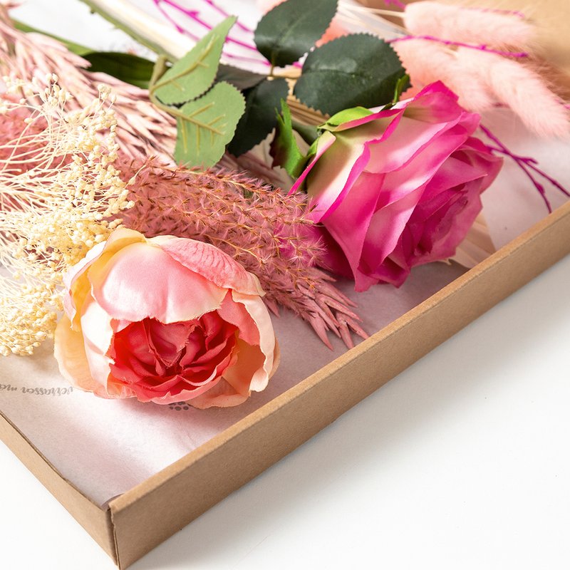 Zijden bloemen roze