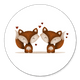 Tweeling vosjes met hartjes