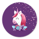 Unicorn met confetti