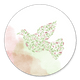 Duif van bloemen roze/groen