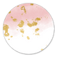 Waterverf roze gouden spetters