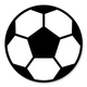 Voetbal zwart/wit
