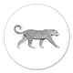 Leopard zwart/wit
