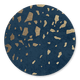 Goudlook terrazzo op donkerblauw