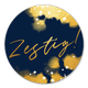Zestig met gouden waterverf