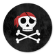 Piraten schedel zwart