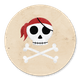 Piraten schedel beige