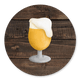 Bier met houtlook achtergrond