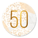Gouden 50 met marmer en panter abstract
