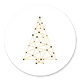 Kerstboom connectie goud/wit