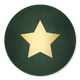 Gouden ster donkergroen