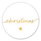 Gouden handgeschreven christmas met ster