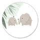 Olifant broertjes met vogels