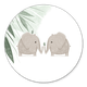 Olifant tweeling jongens met vogels