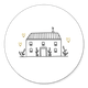 Huis met gouden hartjes