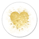 Gouden hart op wit