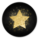 Gouden ster op zwart