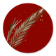 Dennentakje op rood