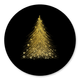 Kerstboom met sterren op zwart